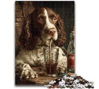 Jigsaw Puzzles for Adults 1000 Piece Cocker Spaniel Adult Puzzles,Toys Educational Games Stress Relieving Unique Birthday And Gifts (38x26cm)
