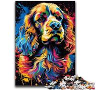 Jigsaw Puzzles for Adults 1000 Piece Cocker Spaniel Teenager Jigsaw,family Fun Games Is Ideal As A Gift for The Whole Family (50x75cm)