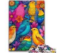 Jigsaw Puzzles for Adults 1000 Piece Color Bird Toys Educational Games Stress Relieving Unique Home Decor And Gifts 26x38cm