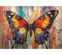Jigsaw Puzzles for Adults 1000 Piece Color Butterfly Challenge Impossible Premium Sustainable Jigsaws, Exercise the Memory of Brain Encourage Feelings Between Each Whole for Women/Men Gift 75x50cm Q-1