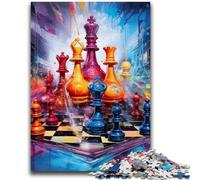 Jigsaw Puzzles for Adults 1000 Piece Color Chess Teenager Jigsaw,family Fun Games Is Ideal As A Gift for The Whole Family (50x75cm)