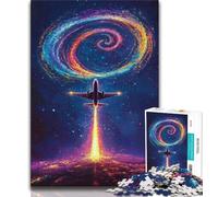 Jigsaw Puzzles for Adults 1000 Piece Color Plane,Challenging Game Toys Wall Decoration Unique Birthday And Xmas Gifts (75x50cm)