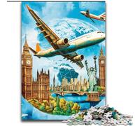 Jigsaw Puzzles for Adults 1000 Piece Color Plane, Family Entertainment Toys Is Ideal As Gifts for The Whole Family for 14+ (Size 50x75cm)