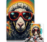 Jigsaw Puzzles for Adults 1000 Piece Colorful Alpacas,Learning Educational Toys Family Games Educational Game for Birthday,Chrismas (38x26cm)