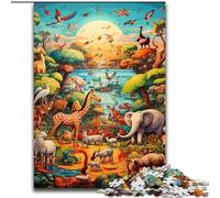 Jigsaw Puzzles for Adults 1000 Piece Colorful Art Animal World Puzzles for Adults size : 38x26cm for Mother'S Day, Birthdays, Christmas