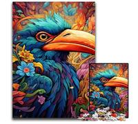Jigsaw Puzzles for Adults 1000 Piece Colorful Art Bird Jigsaw Puzzles Colorful Home Decor & Interactive Family Game, 50x75CM/19.68x29.52inch