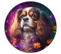 Jigsaw Puzzles for Adults 1000 Piece Colorful Art English Cocker Spaniel Difficult Puzzles for Adults An for Christmas Or Birthdays (Size 67.5x67.5cm)