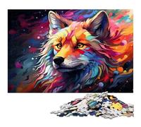 Jigsaw Puzzles for Adults 1000 Piece Colorful Art Fox Paper Puzzle - Learning Educational Toys Family Games 1000 PCS(38x26cm)