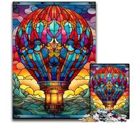 Jigsaw Puzzles for Adults 1000 Piece Colorful Art Hot Air Balloon Impossible Jigsaw Puzzles for Adults Ideal for Family Fun, Relaxation 50x75CM/19.68x29.52inch