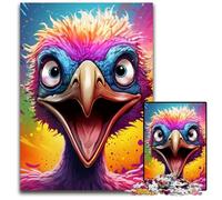 Jigsaw Puzzles for Adults 1000 Piece Colorful Art Ostrich Challenging Puzzles for Home Decor & Holiday Fun 26X38CM/10.23x14.96inch