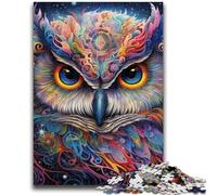 Jigsaw Puzzles for Adults 1000 Piece Colorful Art Owl Teenager Jigsaw,family Fun Games Is Ideal As A Gift for The Whole Family (50x75cm)