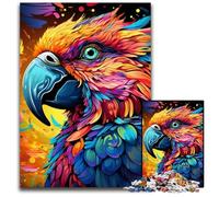Jigsaw Puzzles for Adults 1000 Piece Colorful Art Parrot Impossible Jigsaw Puzzles for Adults Ideal for Family Fun, Relaxation 26X38CM/10.23x14.96inch