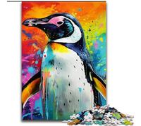 Jigsaw Puzzles for Adults 1000 Piece Colorful Art Penguin Jigsaw Adult Game Gift Family Interactive Game Brain Challenge Gift (size : 26x38cm)