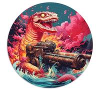 Jigsaw Puzzles for Adults 1000 Piece Colorful Art Snake Round Paper Jigsaw Family Interactive Game,Brain Teaser Gift,Educational Toy (67.5x67.5cm)