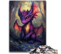 Jigsaw Puzzles for Adults 1000 Piece Colorful Baby Dragon Educational Games Educational Game for Birthday, Chrismas for And Age 14 26x38cm