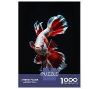 Jigsaw Puzzles for Adults 1000 Piece Colorful Betta Fish Puzzle for Adults Relaxing Games Hand Speed Race Fun Activities at Home 52x38cm/1000pcs