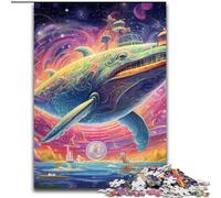 Jigsaw Puzzles for Adults 1000 Piece Colorful Blue Whale Puzzle Ideal for Teenagers & Collectors, Travel Gift, Family Activity (size : 26x38cm)