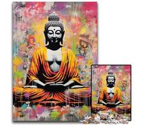 Jigsaw Puzzles for Adults 1000 Piece Colorful Buddha Impossible Jigsaw Puzzles for Adults Ideal for Family Fun, Relaxation 26X38CM/10.23x14.96inch