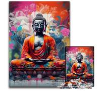 Jigsaw Puzzles for Adults 1000 Piece Colorful Buddha Jigsaw Puzzles Colorful Home Decor & Interactive Family Game, 50x75CM/19.68x29.52inch