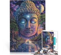 Jigsaw Puzzles for Adults 1000 Piece Colorful Buddha Statue~ Stressabbau Wanddekoration Einzigartige Geburtstags- und Weihnachtsgeschenke38x52cm