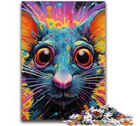 Jigsaw Puzzles for Adults 1000 Piece Colorful Cute Mouse Teenager Jigsaw,Family Game Stress Reliever Difficult Challenge Suitable for Couples (26x38cm)