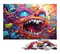 Jigsaw Puzzles for Adults 1000 Piece Colorful Demonic Art Paper Puzzle - Learning Educational Toys Family Games 1000 PCS(38x26cm)