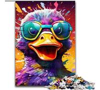 Jigsaw Puzzles for Adults 1000 Piece Colorful Duck Flowers Puzzles for Adults Family Interaction & Brain Challenge, Family Activity Challenge (Size 50x75 cm)