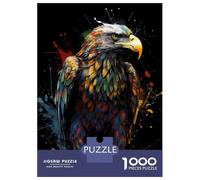 Jigsaw Puzzles for Adults 1000 Piece Colorful Full Body Eagle Puzzles for Adults Relax Games Pattern Assembly Christmas Birthday Gifts 52x38cm/1000pcs