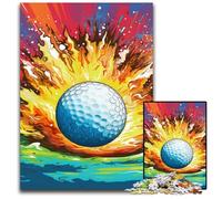 Jigsaw Puzzles for Adults 1000 Piece Colorful Golf Impossible Jigsaw Puzzles for Adults Ideal for Family Fun, Relaxation 50x75CM/19.68x29.52inch