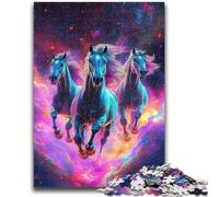 Jigsaw Puzzles for Adults 1000 Piece Colorful Horse 1000 Piece Jigsaw,Family Activity Fun at Home Activities, Birthday Present,Travel Gifts (50x75cm)