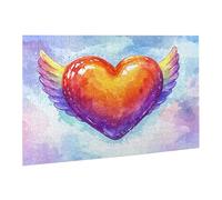 Jigsaw Puzzles for Adults 1000 Piece Colorful Jigsaw Puzzle-Colourful, Challenging Game/Brainteasing Adult Jigsaws, The Whole 3D Jigsaw Gifts for Women, Men Beautiful Decoration-Love fr0-1178