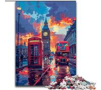 Jigsaw Puzzles for Adults 1000 Piece Colorful London Big Ben Jigsaw Puzzles for Adults, 1000 Piece An for Christmas Or Birthdays (Size 50x75cm)