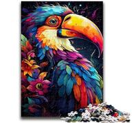 Jigsaw Puzzles for Adults 1000 Piece Colorful Painting Toucan for And from 14 Years And over Hands-on Game Christmas Game Gifts 38x26cm