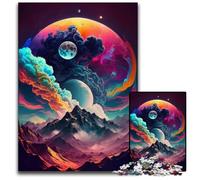Jigsaw Puzzles for Adults, 1000 Piece Colorful Planet Exploding cardboard Jigsaw Puzzles Ideal for Lover, Perfect Christmas, New Year, Valentine's Gift 26X38CM/10.23x14.96inch