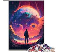 Jigsaw Puzzles for Adults 1000 Piece Colorful Planet Made of Wood, High-Difficulty Brain Teaser for Teenagers 50x75cm for Family Interactive Game