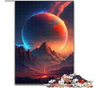 Jigsaw Puzzles for Adults 1000 Piece Colorful Planet Mountains Made of Wood, Fun Present & Activity for Home 50x75cm Birthday Party for Men Women