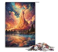 Jigsaw Puzzles for Adults 1000 Piece Colorful Psychedelia of Taj Mahal in India Jigsaw Puzzles Game Toys Funny 1000 PCS(38x26cm)