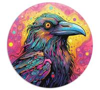 Jigsaw Puzzles for Adults 1000 Piece Colorful Purple Duck Jigsaw Puzzles Family Interaction & Fun Gift,Vibrant Abstract Design (67.5x67.5cm)