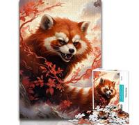 Jigsaw Puzzles for Adults 1000 Piece Colorful Red Panda Puzzles for Adults,Challenging Game for Is Ideal As A Gift for The Whole Family (size 75x50cm)