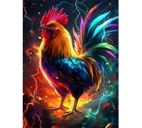 Jigsaw Puzzles for Adults 1000 Piece Colorful Rooster, Jigsaws 1000 pieces for adults Family Activity, Challenging puzzles Games, Colourful, Beautiful Decoration Puzzle