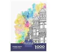 Jigsaw Puzzles for Adults 1000 Piece Colorful San Francisco Adult Jigsaw Relax Games Difficult Challenge Fun Activities at Home 38x26cm/1000pcs