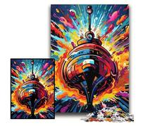 Jigsaw Puzzles for Adults 1000 Piece Colorful Submarine cardboard Jigsaw 26x38 cm for Parents, Lovers, Friends - Age 14+