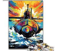 Jigsaw Puzzles for Adults 1000 Piece Colorful Submarine Jigsaw Puzzles for Adults size : 38x26cm Challenging Brain Teaser - Relaxing Toy for Teenagers