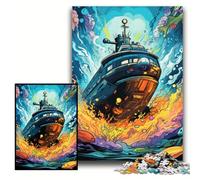 Jigsaw Puzzles for Adults, 1000 Piece Colorful Submarine Jigsaws 1000 Pieces for Adults Family Interactive Game, Brain Challenge Gift Size 50x75cm