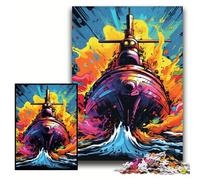 Jigsaw Puzzles for Adults 1000 Piece Colorful Submarine Puzzles for Adults 50x75 cm Brain Challenge, for Teenagers & Home Decor