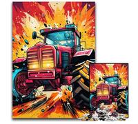 Jigsaw Puzzles for Adults 1000 Piece Colorful Tractor Impossible Jigsaw Puzzles for Adults Ideal for Family Fun, Relaxation 50x75CM/19.68x29.52inch