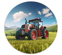 Jigsaw Puzzles for Adults 1000 Piece Colorful Tractor Round Jigsaws 1000 Pieces for Adults Challenging Brain Teaser, Family Activity, Home Decor, 67.5x67.5cm