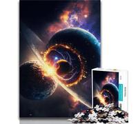 Jigsaw Puzzles for Adults 1000 Piece Colors of Space Planet Teenager Jigsaw,Challenging Game Toys Wall Decoration Unique Birthday And Xmas Gifts (size 75x50cm)