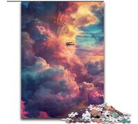 Jigsaw Puzzles for Adults 1000 Piece Coloured Clouds Jigsaw Puzzle Made of Wood,Challenging Brain Teaser for Teenagers, Family Fun Interactive Game 1000pcs(50x75cm)