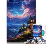 Jigsaw Puzzles for Adults 1000 Piece Colourful Alien Scenery Adult Jigsaw,Decompressing Intellectual Educational Toy Birthday Gift (size 75x50cm)